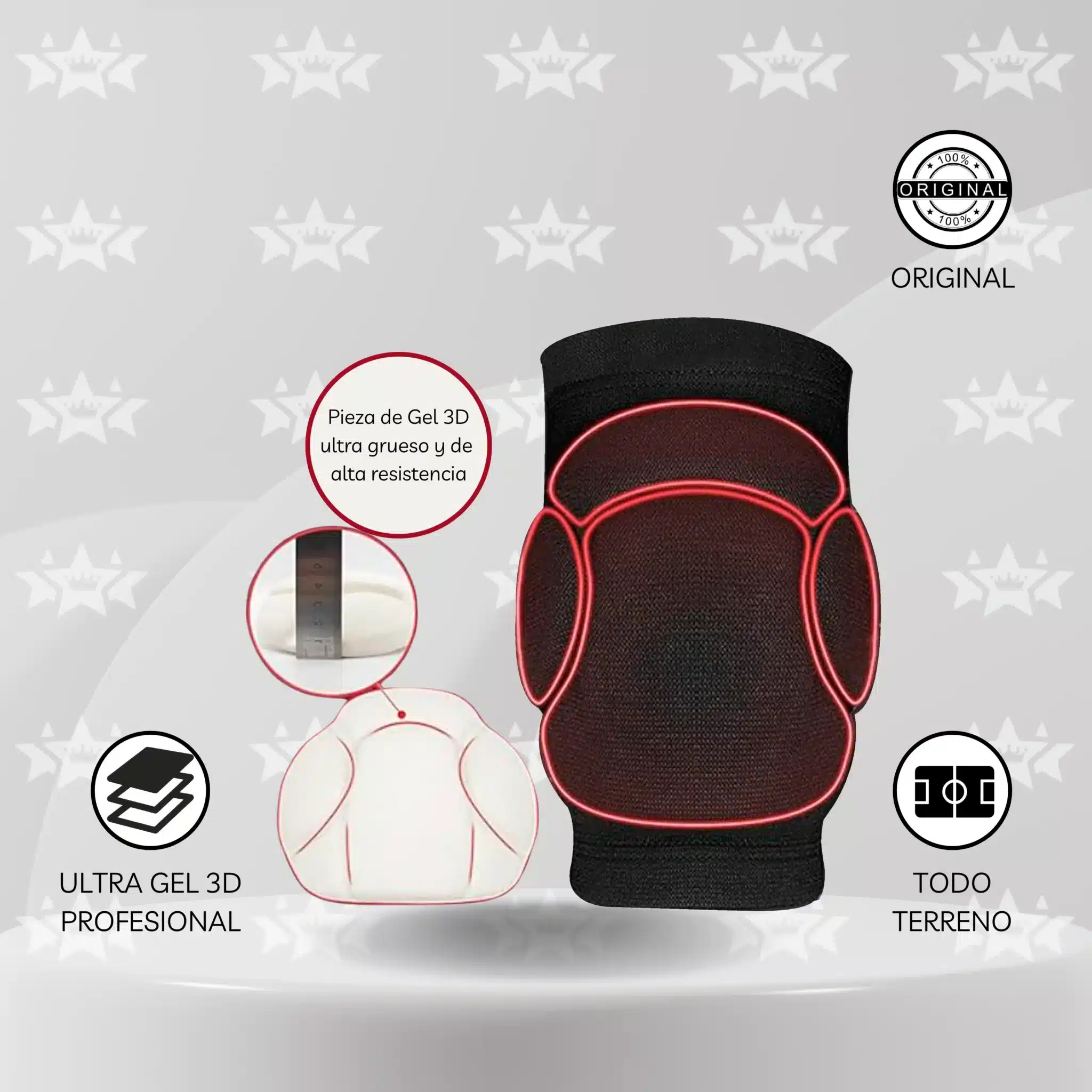 RODILLERA DE VOLEY PROFESIONAL ULTRA FUBBALL- SENIOR (ADULTO) - Imagen 3