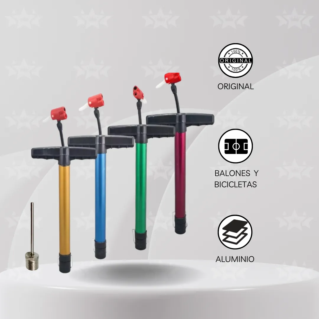 Inflador De Mano – Cuerpo De Aluminio - Imagen 2