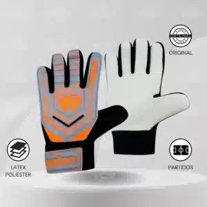 Guantes De Arquero Walon - Diseño Luka Kids Plata