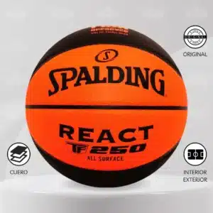 Pelota De Básquet Spalding React Tf-250 All Surface #7