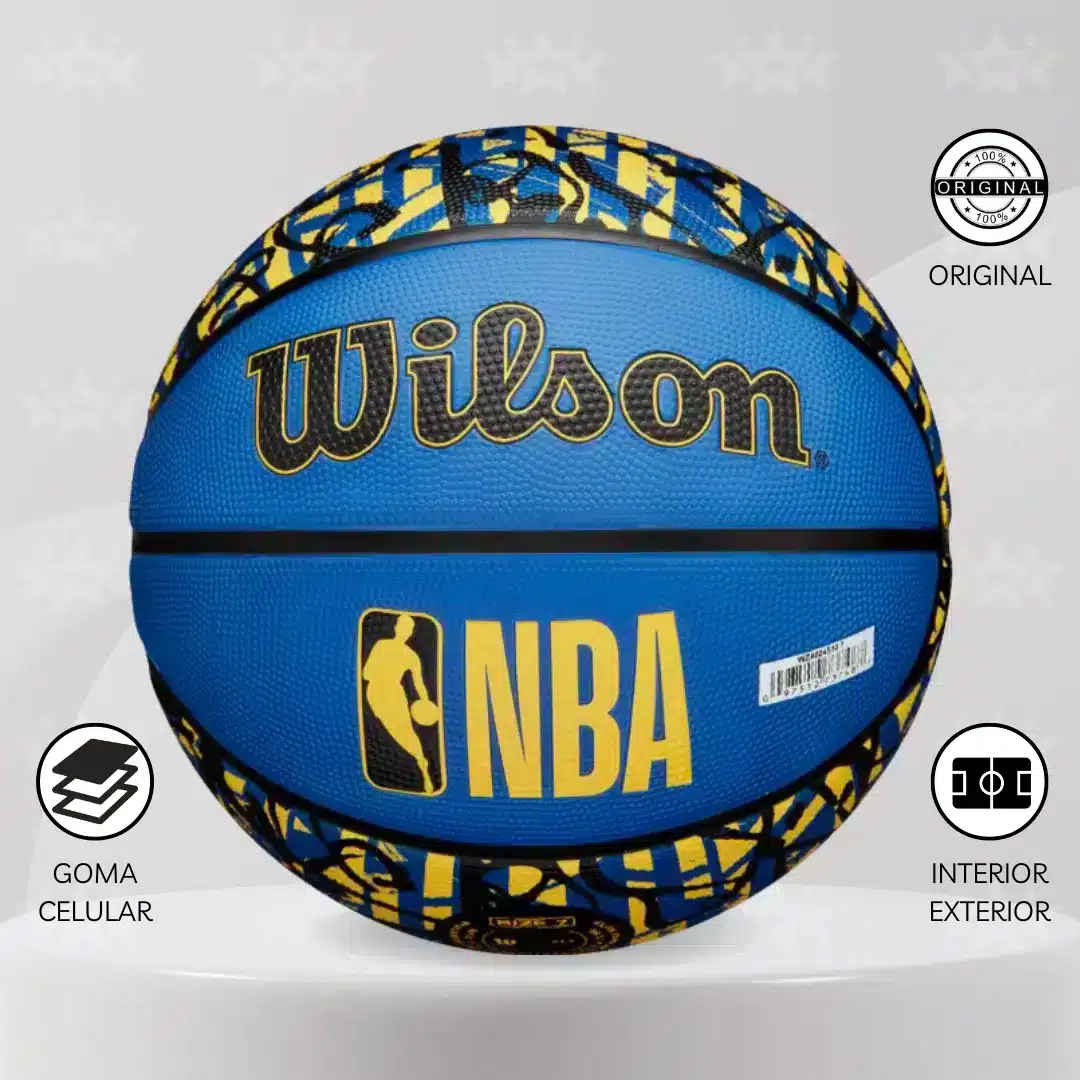Pelota De Básquet Wilson Nba Gs Warriors - Team Graffiti #7