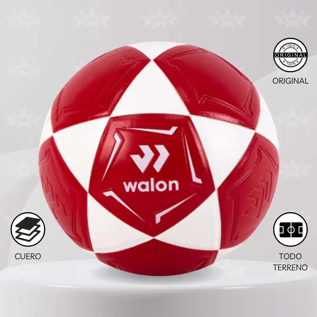 PELOTA DE FÚTBOL WALON TALLA #5 CUERO PU - Imagen 7