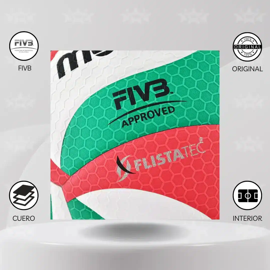 Pelota De Vóley Molten V5m-5000 Oficial Fivb - Imagen 4
