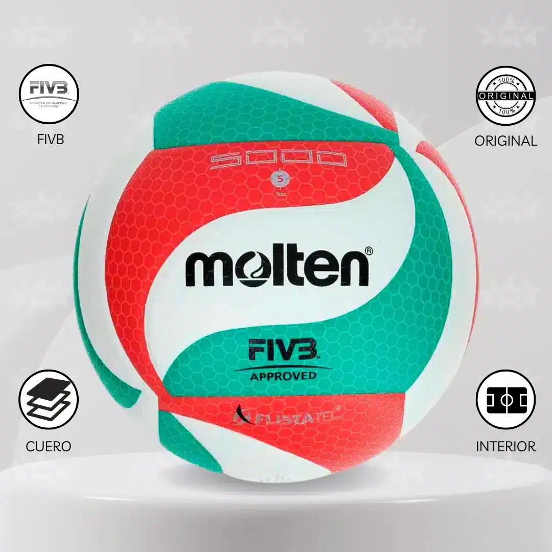 Pelota De Vóley Molten V5m-5000 Oficial Fivb