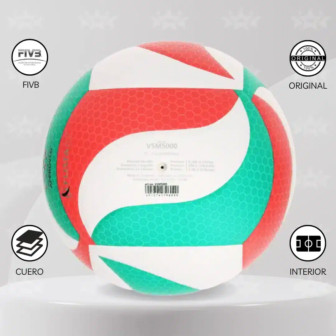 Pelota De Vóley Molten V5m-5000 Oficial Fivb - Imagen 2