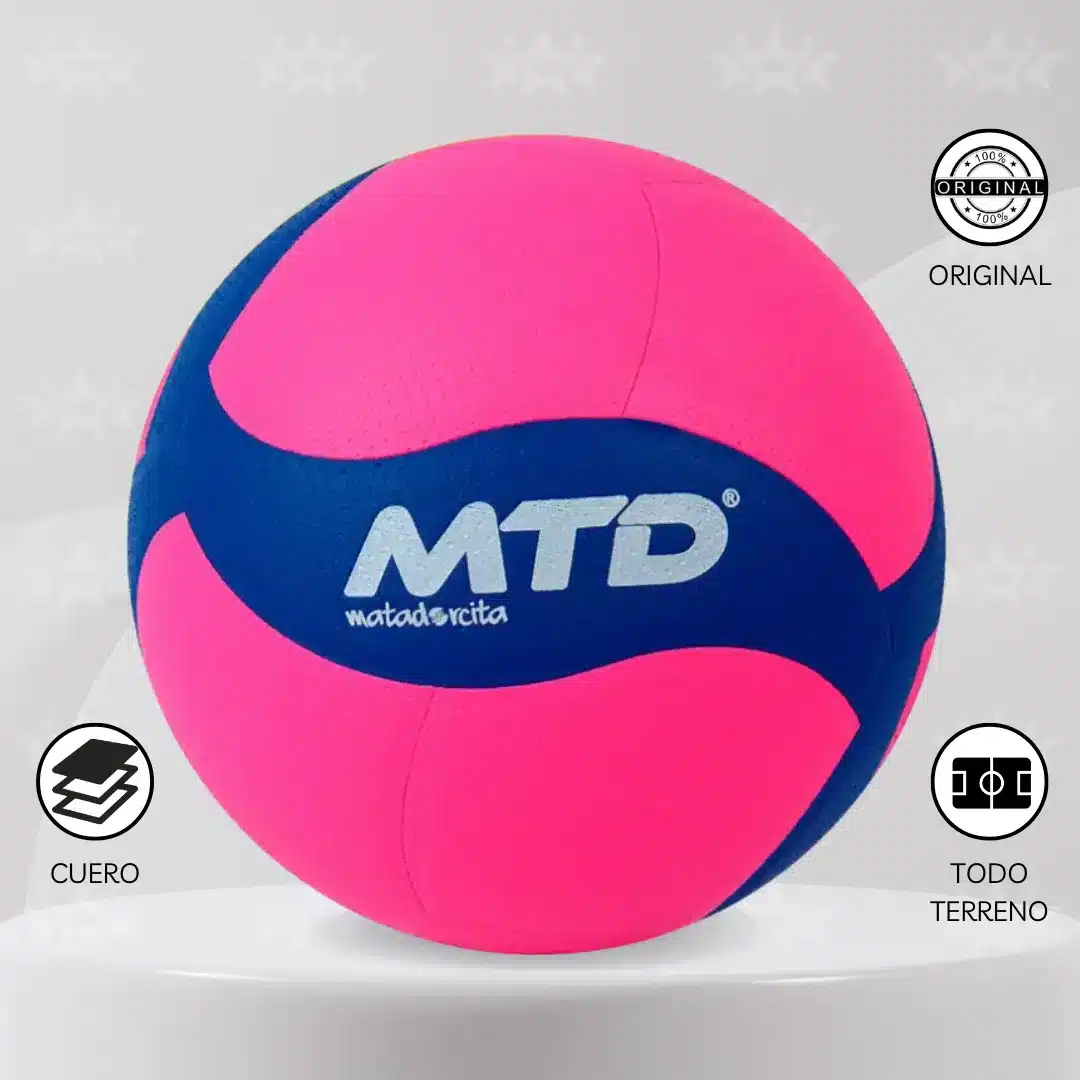 Pelota De Vóley Mtd V330w Cuero Pu Neón - Imagen 4