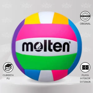Pelota De Vóley Playa Molten Ms500-Neón