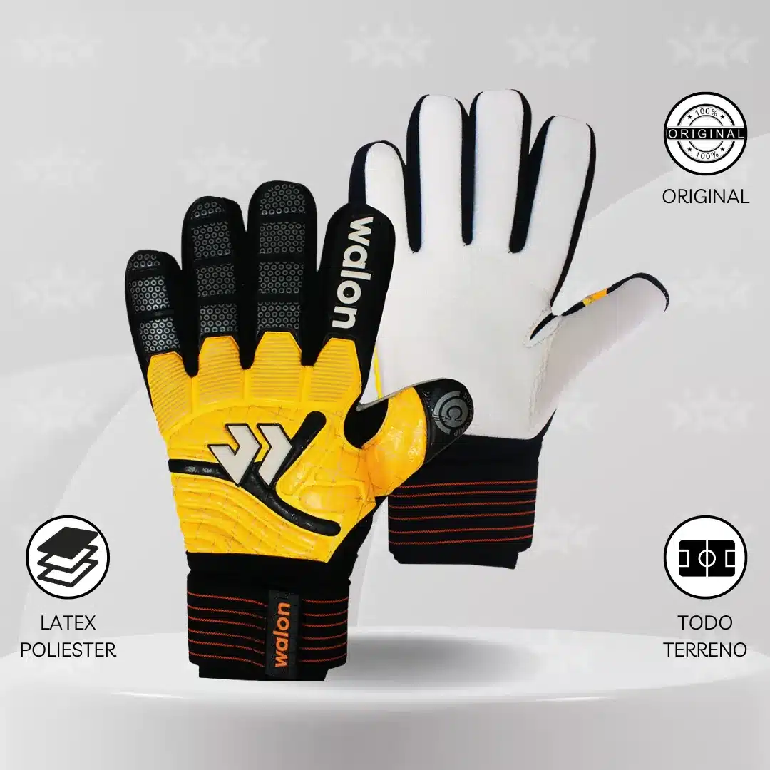 Guantes De Arquero Walon – Diseño Spark Anaranjado Adulto