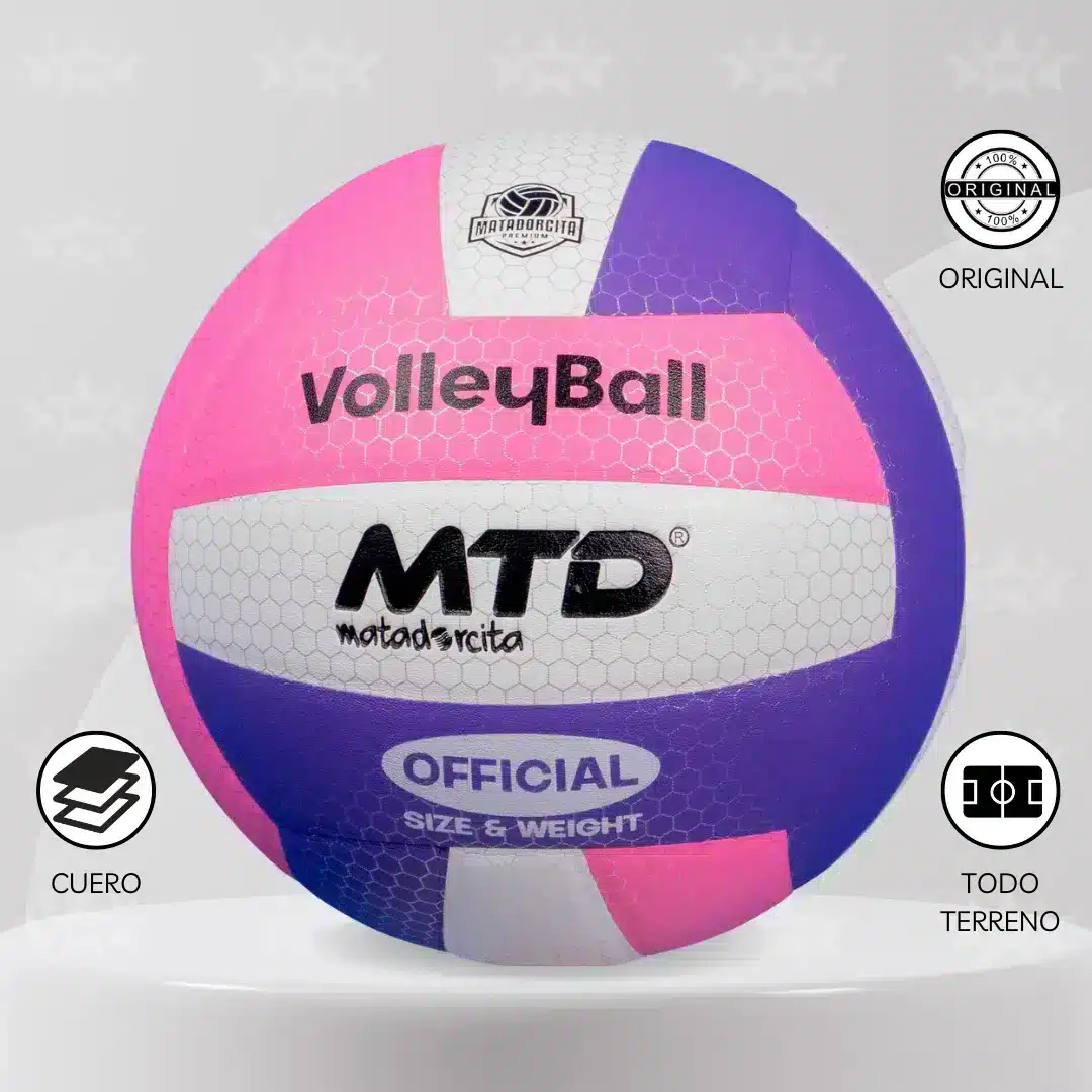Pelota De Vóley Mtd Panal Clásico Cuero Pu Premium